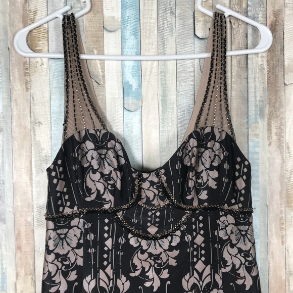 Nanette Lepore 4 Beaded 100% Silk Cleopatra Dress - Picture 3 of 8